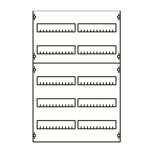 Striebel 2CPX037611R9999 2V1A Reiheneinbaugeräte-Modul Reihenabstand 125mm, 5RE / BH1, 2FB