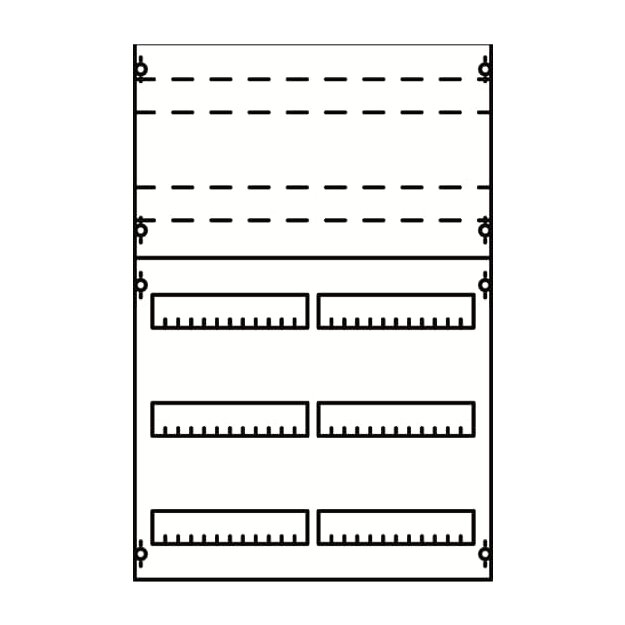 Striebel 2CPX077807R9999 2V1K-150 Verteilerfeld 5RE / 2FB, BH1 Modul montiert auf EDF-Profil