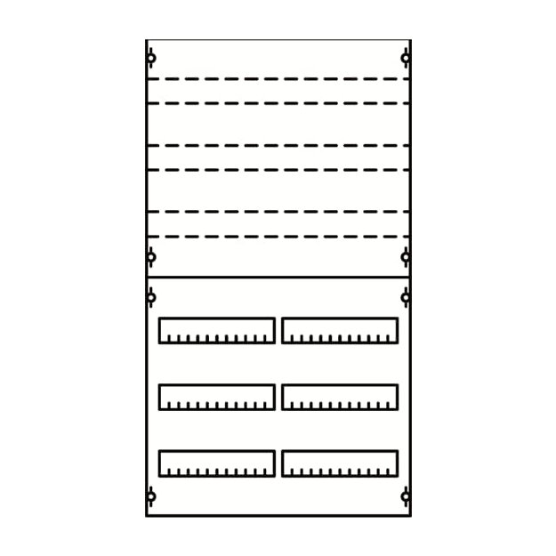 Striebel 2CPX037638R9999 2V23KA Reiheneinbaugeräte-Modul Reihenabstand 125mm, 6RE / BH2, 2FB