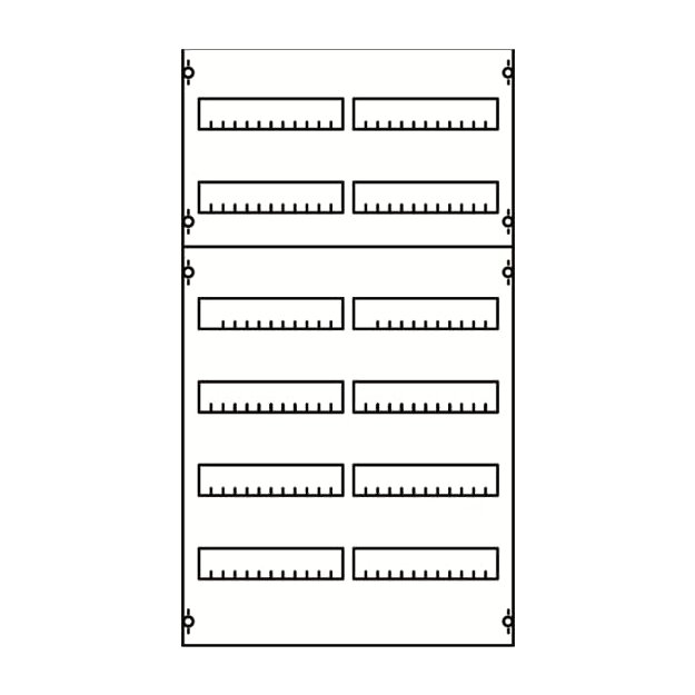 Striebel 2CPX037623R9999 2V2A Reiheneinbaugeräte-Modul Reihenabstand 125mm, 6RE / BH2, 2FB