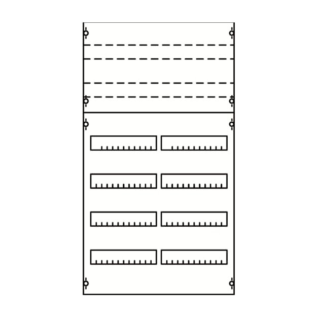 Striebel 2CPX037625R9999 2V2KA Reiheneinbaugeräte-Modul Reihenabstand 125mm, 6RE / BH2, 2FB