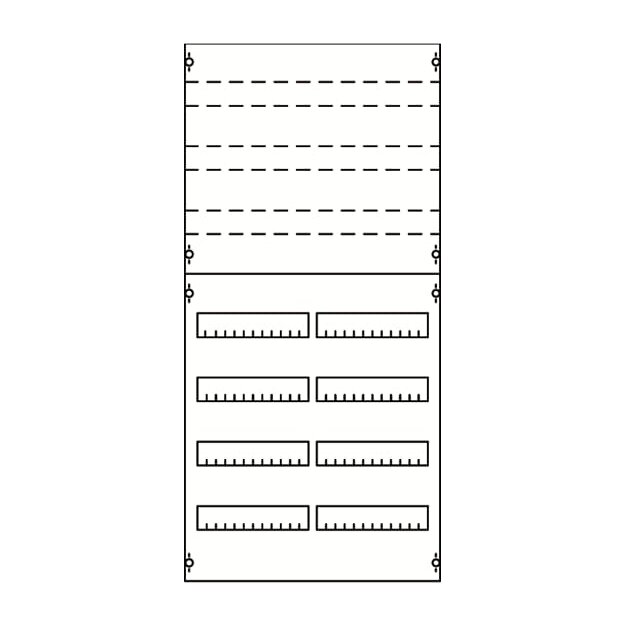 Striebel 2CPX037642R9999 2V3KA Reiheneinbaugeräte-Modul Reihenabstand 125mm, 7RE / BH3, 2FB
