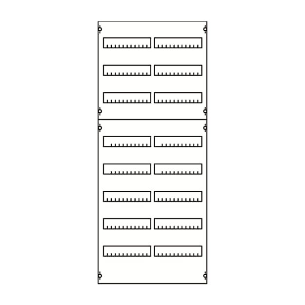 Striebel 2CPX037652R9999 2V4A Reiheneinbaugeräte-Modul Reihenabstand 125mm, 8RE / BH4, 2FB