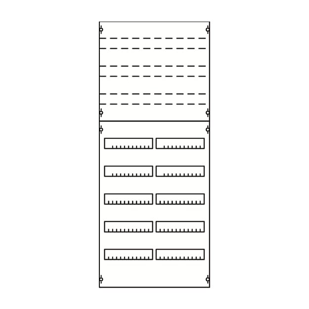 Striebel 2CPX037654R9999 2V4KA Reiheneinbaugeräte-Modul Reihenabstand 125mm, 8RE / BH4, 2FB
