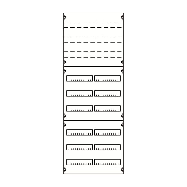 Striebel 2CPX037668R9999 2V5KA Reiheneinbaugeräte-Modul Reihenabstand 125mm, 9RE / BH5, 2FB