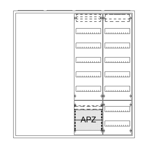 Striebel 2CPX054296R9999 AA47A2AV Ausbauschrank, AP A47 2F1V5A21V7 Schutzklasse II, Schutzart IP31