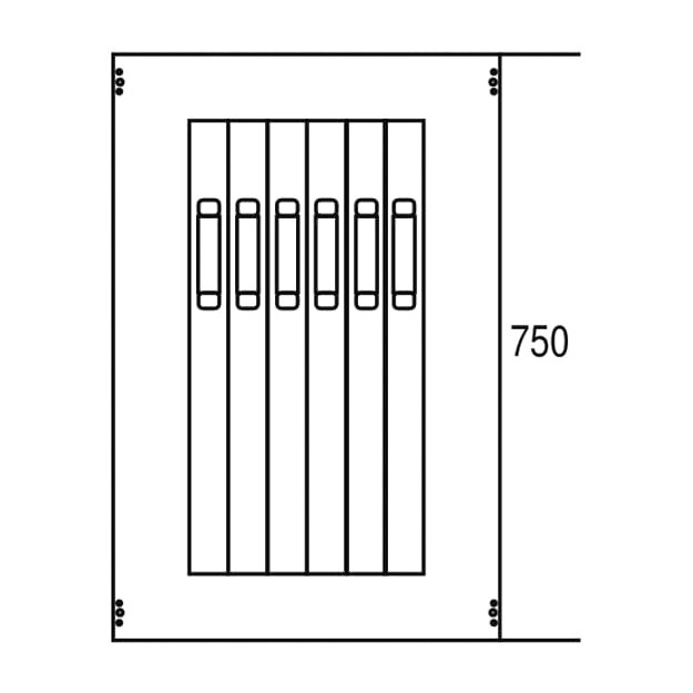 Striebel 2CPX062905R9999 AG179 Abdeckung 750x500 NH1/2/3 Zubehör CombiLine Innenausbausystem