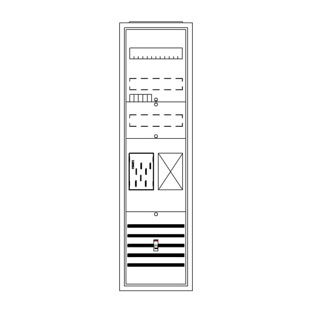 Striebel 2CPX054213R9999 BA17BA Komplettschrank, AP BKE-I, A17 1Z1R Schutzklasse II, Schutzart IP31