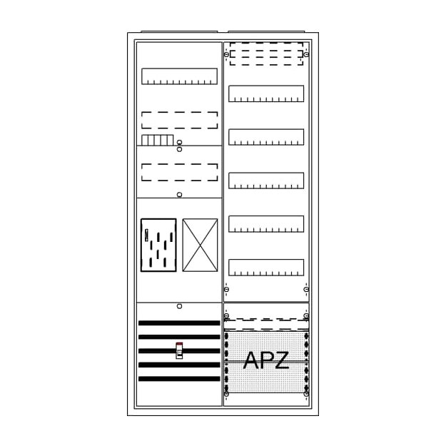 Striebel 2CPX054231R9999 BA27CB Komplettschrank, AP BKE-I, A27 1Z1R1V5A2 Schutzklasse II, Schutzart IP31