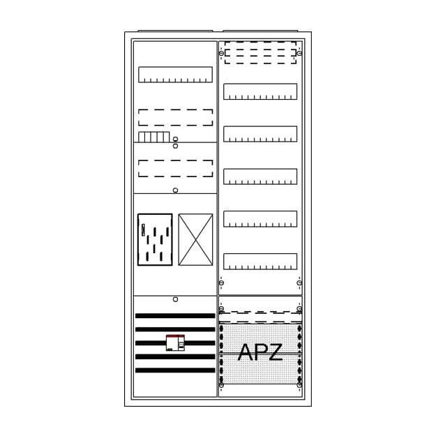 Striebel 2CPX054230R9999 BA27CBL Komplettschrank, AP BKE-I, A27 1Z1R1V5A2OVR