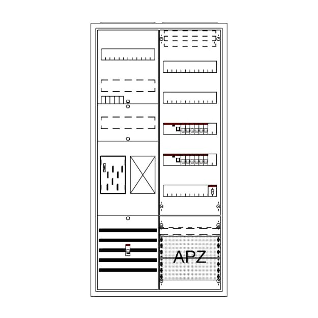 Striebel 2CPX054234R9999 BA27CBW Komplettschrank, AP BKE-I, A27 1Z1R1V5A2