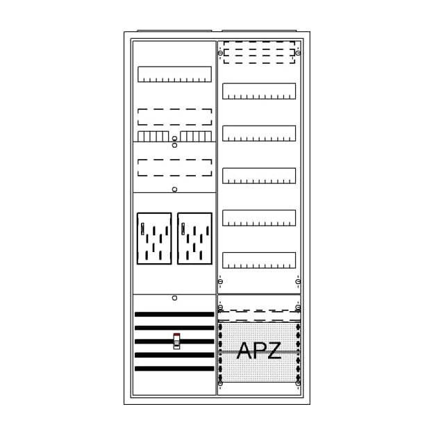 Striebel 2CPX054226R9999 BA27FM Komplettschrank, AP BKE-I, A27 2Z1V5A2 Schutzklasse II, Schutzart IP31