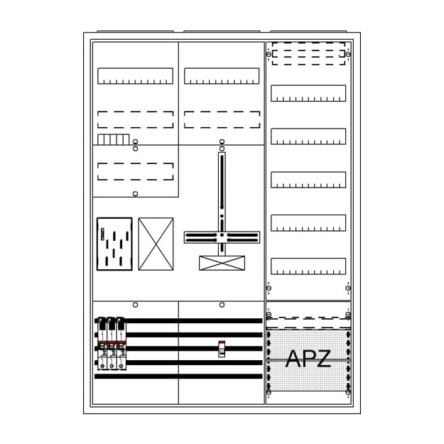 Striebel 2CPX054215R9999 BA37BC5 Komplettschrank, AP BKE-I, A37 1Z1R1S1V5A2