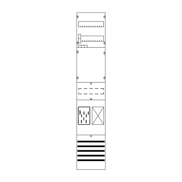Striebel 2CPX054172R9999 BF19A1XXBY Zählerfeld 9RE 1Z vorverdrahtet mit BKE-I Netzsystem TN-S 5-polig