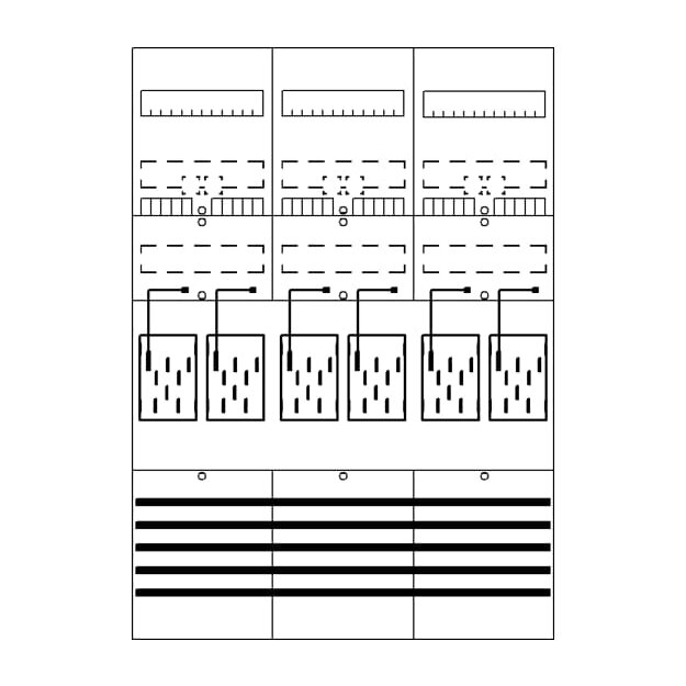 Striebel 2CPX054136R9999 BF37L6 Zählerfeld 7RE 6Z vorverdrahtet mit BKE-I Netzsystem TN-S 5-polig