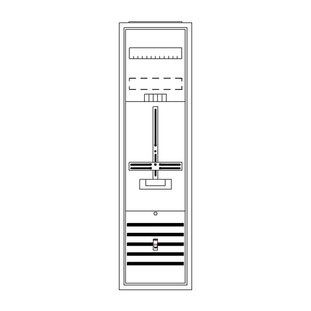 Striebel 2CPX054282R9999 DA17CA Komplettschrank, AP Dreipunkt, A17 1Z Schutzklasse II, Schutzart IP31