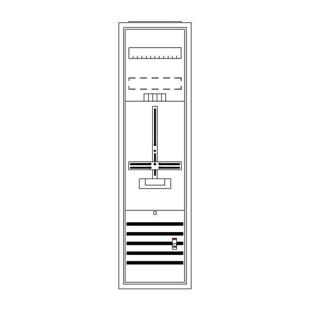 Striebel 2CPX054275R9999 DA17GA Komplettschrank, AP Dreipunkt, A17 1Z Schutzklasse II, Schutzart IP31