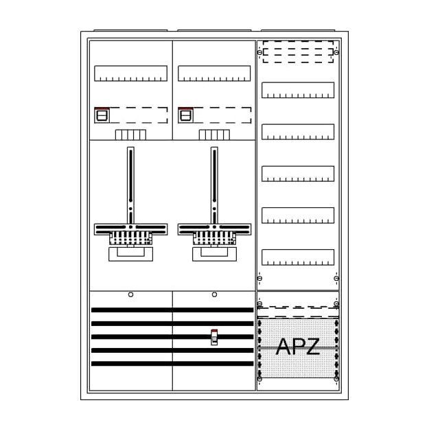 Striebel 2CPX054281R9999 DA37QG Komplettschrank, AP Dreipunkt, A37 2Z1V5A2