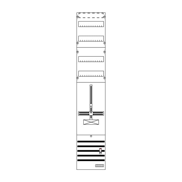 Striebel 2CPX054184R9999 DF19ABV Zählerfeld 9RE 1S+2RE vorverdrahtet mit Zählerkreuz