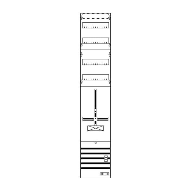Striebel 2CPX054185R9999 DF19ADV Zählerfeld 9RE 1S+2RE vorverdrahtet mit Zählerkreuz