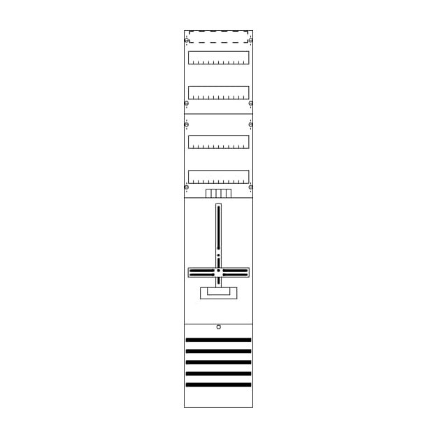 Striebel 2CPX054086R9999 DF19B1V Zählerfeld 9RE 1Z+2RE vorverdrahtet mit Zählerkreuz