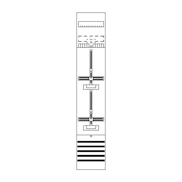 Striebel 2CPX054087R9999 DF19B2 Zählerfeld 9RE 2Z vorverdrahtet mit Zählerkreuz Netzsystem TN-S 5-polig