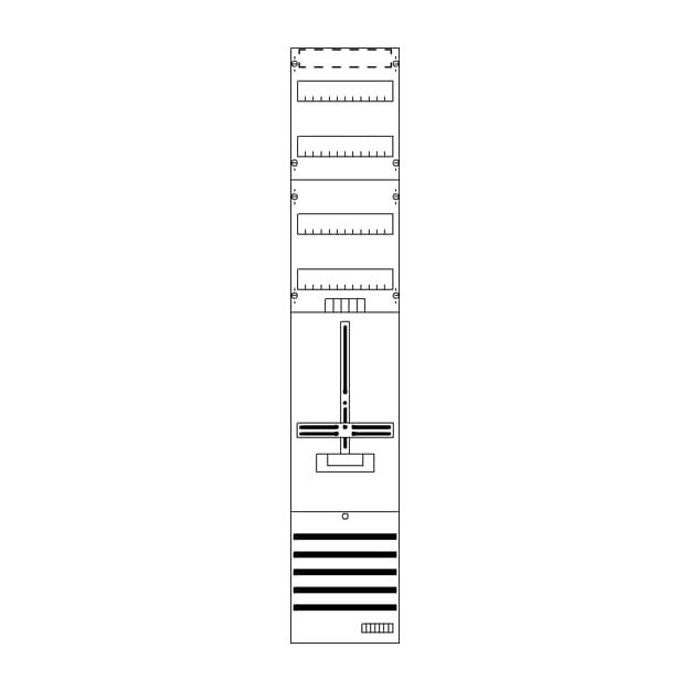 Striebel 2CPX054114R9999 DF19G1V Zählerfeld 9RE 1Z+2RE vorverdrahtet mit Zählerkreuz