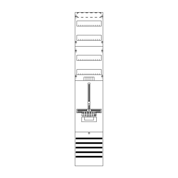 Striebel 2CPX054097R9999 DF19P1V Zählerfeld 9RE 1Z+2RE vorverdrahtet mit Zählerkreuz