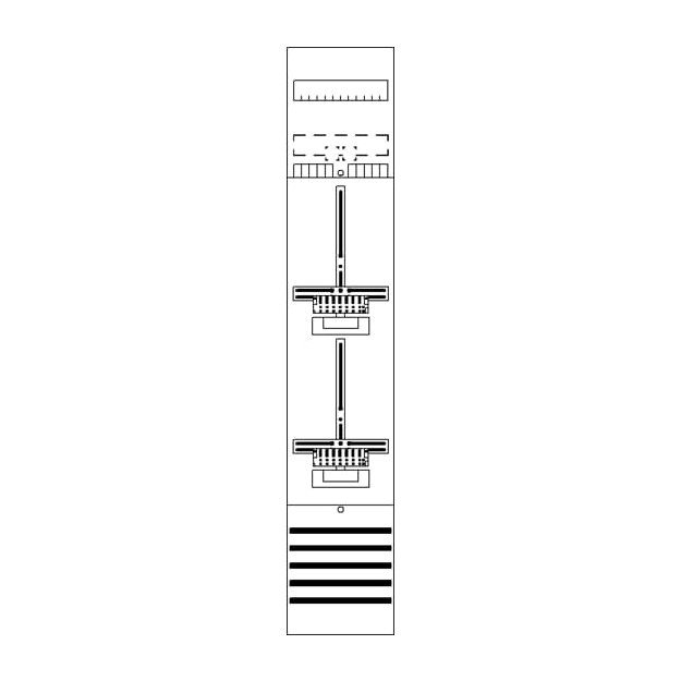 Striebel 2CPX054098R9999 DF19P2 Zählerfeld 9RE 2Z vorverdrahtet mit Zählerkreuz Netzsystem TN-S 5-polig