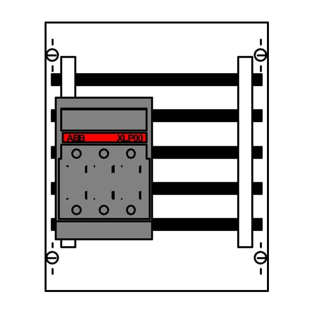 Striebel 2CPX037802R9999 ED12TA Kombi-Set SS-System 2RE /BH000, 1FB Kombi-Set, montiert auf EDF-Profil