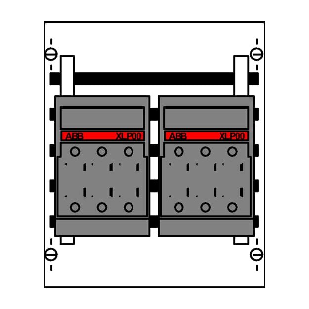 Striebel 2CPX037803R9999 ED13TA Kombi-Set SS-System 2RE /BH000, 1FB Kombi-Set, montiert auf EDF-Profil