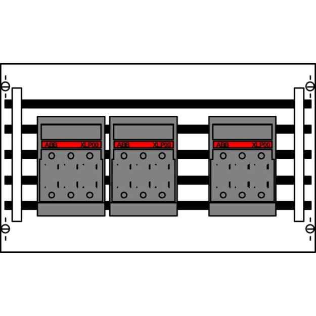 Striebel 2CPX037806R9999 ED21TA Kombi-Set SS-System 2RE / BH000, 2FB Kombi-Set, montiert auf EDF-Profil