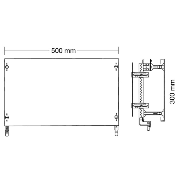 Striebel 2CPX037821R9999 ED62MA Kombi-Set Montageplatte 2RE / BH000, 2FB