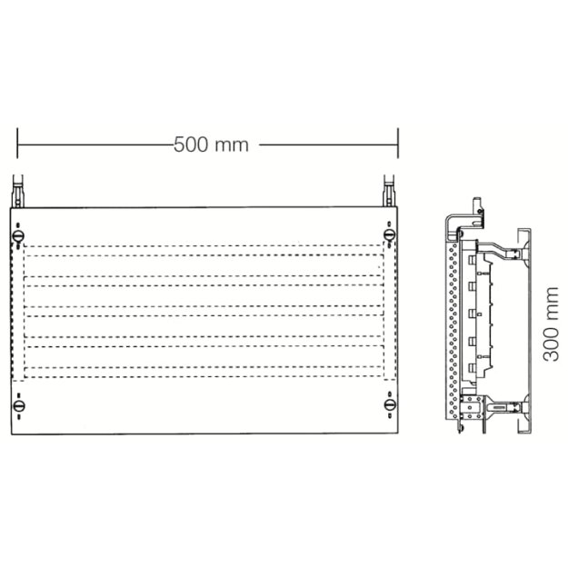 Striebel 2CPX037811R9999 ED62SA Kombi-Set SS-System 2RE / BH000, 2FB Kombi-Set, montiert auf EDF-Profil