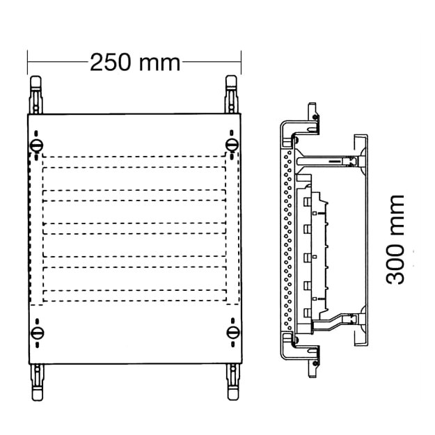 Striebel 2CPX037812R9999 ED71SA Kombi-Set SS-System 2RE / BH000, 1FB Kombi-Set, montiert auf EDF-Profil