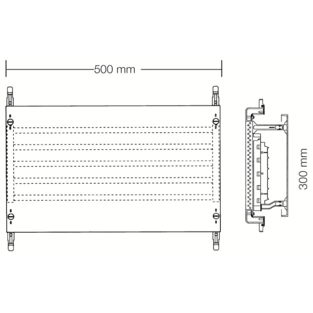 Striebel 2CPX037813R9999 ED72SA Kombi-Set SS-System 2RE / BH000, 2FB Kombi-Set, montiert auf EDF-Profil