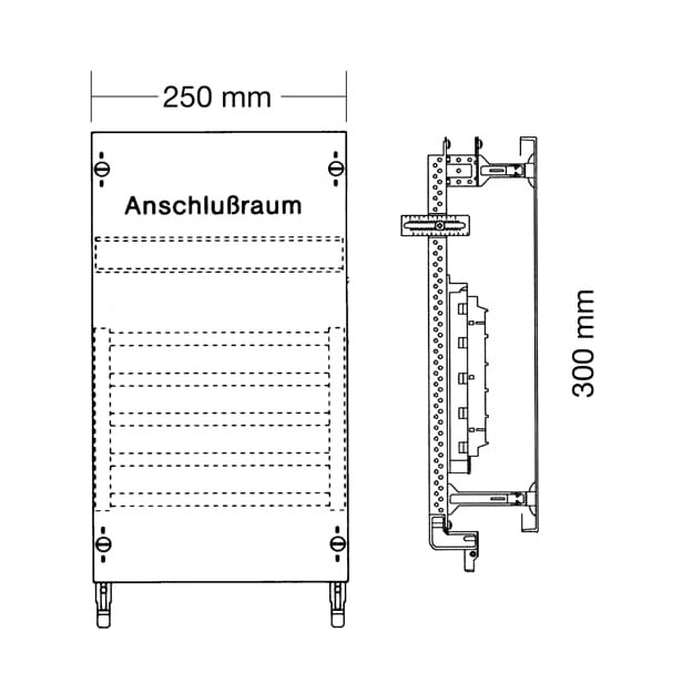 Striebel 2CPX037816R9999 ED91SA Kombi-Set SS-System 3RE / BH00, 1FB Kombi-Set, montiert auf EDF-Profil