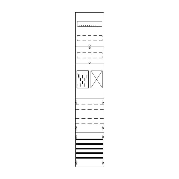 Striebel 2CPX054198R9999 FB19XM3 Zählerfeld ohne Verdrahtung mit BKE-I, 9RE