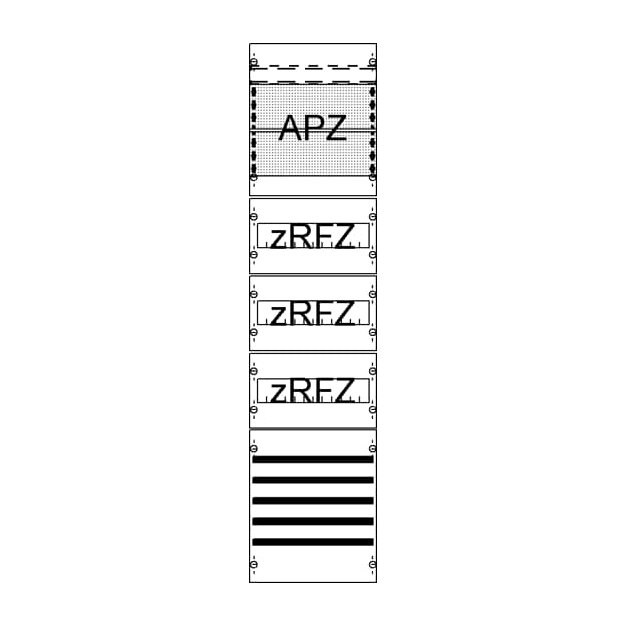 Striebel 2CPX054019R9999 FV17SA2R3 Verteilerfeld mit SaS, APZ zRfZ3, 7RE