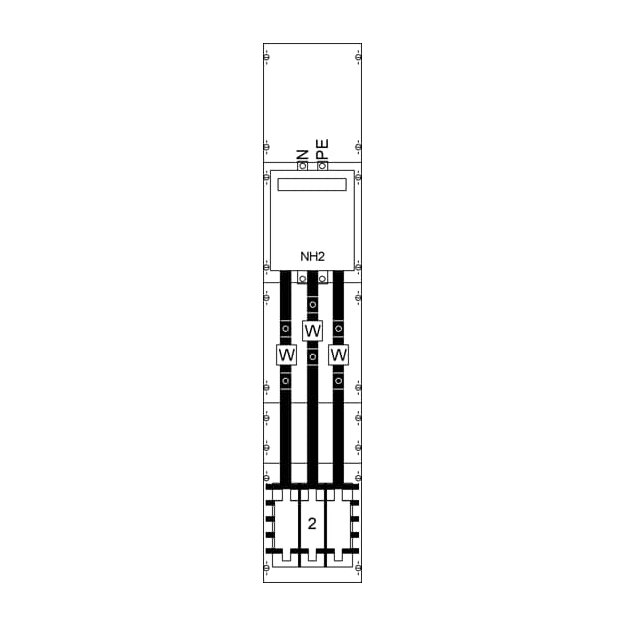 Striebel 2CPX034227R9999 KA4070 Wandlerfeld BH5 vorverdrahtet Netzsystem TN-S 5-polig