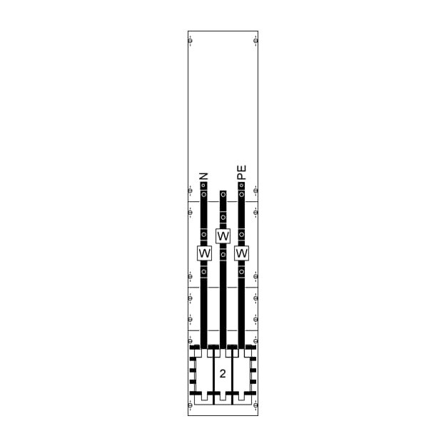 Striebel 2CPX034228R9999 KA4077 Wandlerfeld BH5 vorverdrahtet Netzsystem TN-S 5-polig