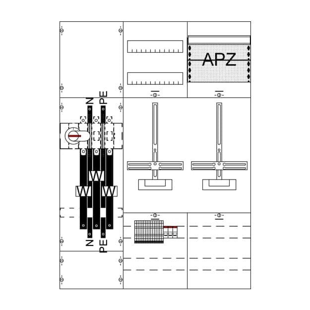 Striebel 2CPX035075R9999 KA4256Z Mess- und Wandlerfeld H3/B3