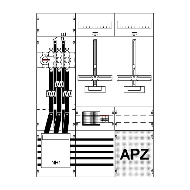 Striebel 2CPX035076R9999 KA4257Z Mess- und Wandlerfeld H3/B3