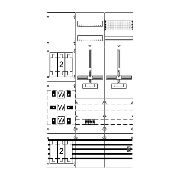 Striebel 2CPX035093R9999 KA4285 Mess- und Wandlerfeld kpl.H 5/B2