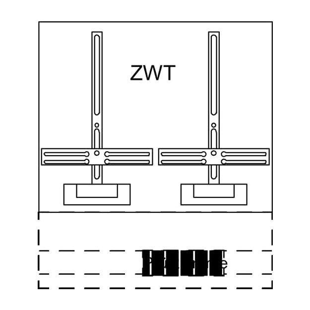 Striebel 2CPX037088R9999 KF414 Zählerwechselplatte mit Zählerkreuz