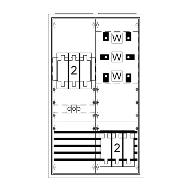 Striebel 2CPX032402R9999 KS402SB Wandlerschrank Aufputz RAL 9016