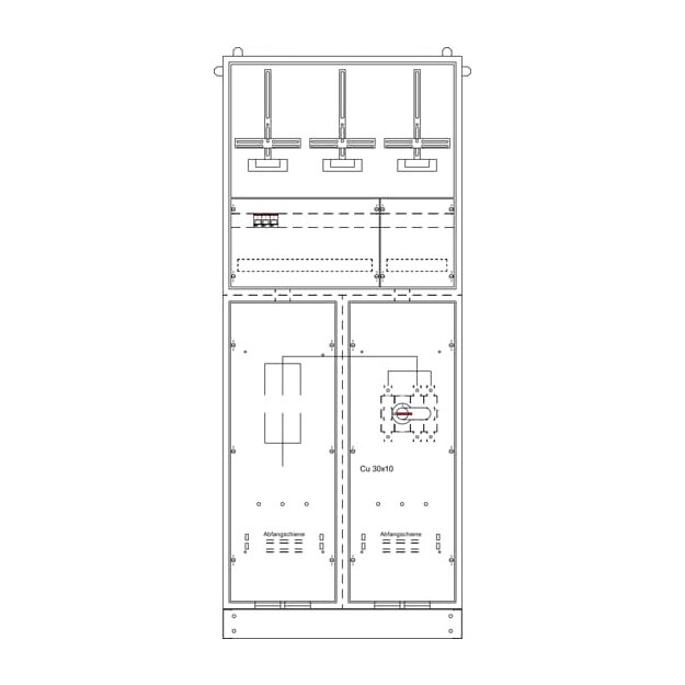 Striebel 2CPX032959R9999 KS4274 Mess- und Wandlerschrank TwinLine, Aufputz RAL 7035