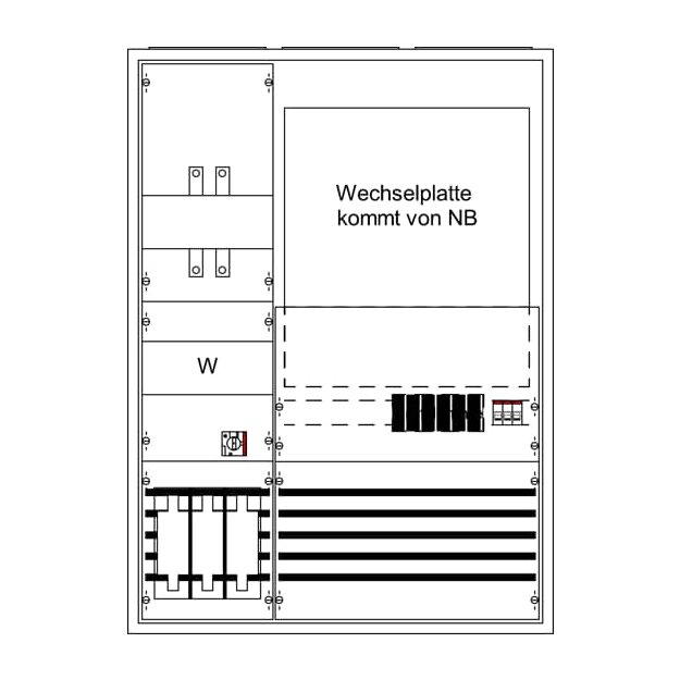 Striebel 2CPX032141R9999 KS450 Mess- und Wandlerschrank Aufputz RAL 9016
