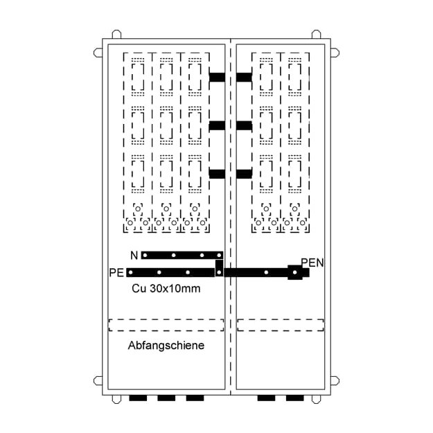 Striebel 2CPX032650R9999 KS876AL Hausanschlussschrank IP31