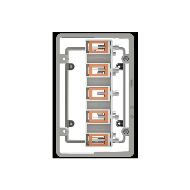 Striebel 2CPX010794R9999 TZ621 Sammelschienenverbinder 5-polig, Kupfer 2x12x5mm